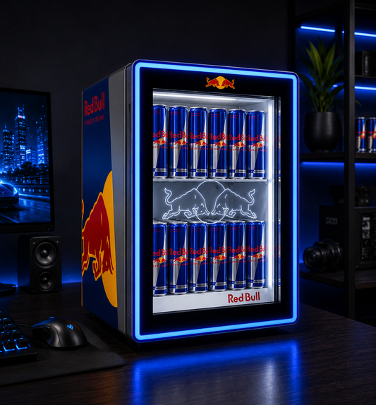 Mini-Kühlschrank + 24 Dosen Gratis